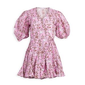 Rhode Rosie Wrap Dress in Pink Eden